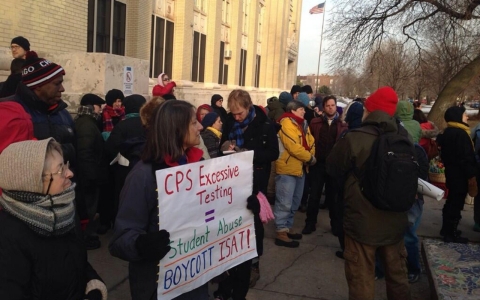 Thumbnail image for Chicago teachers boycott standardized tests